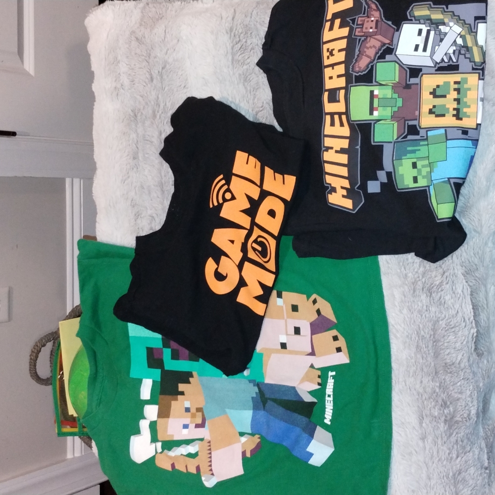 Minecraft boys shirts